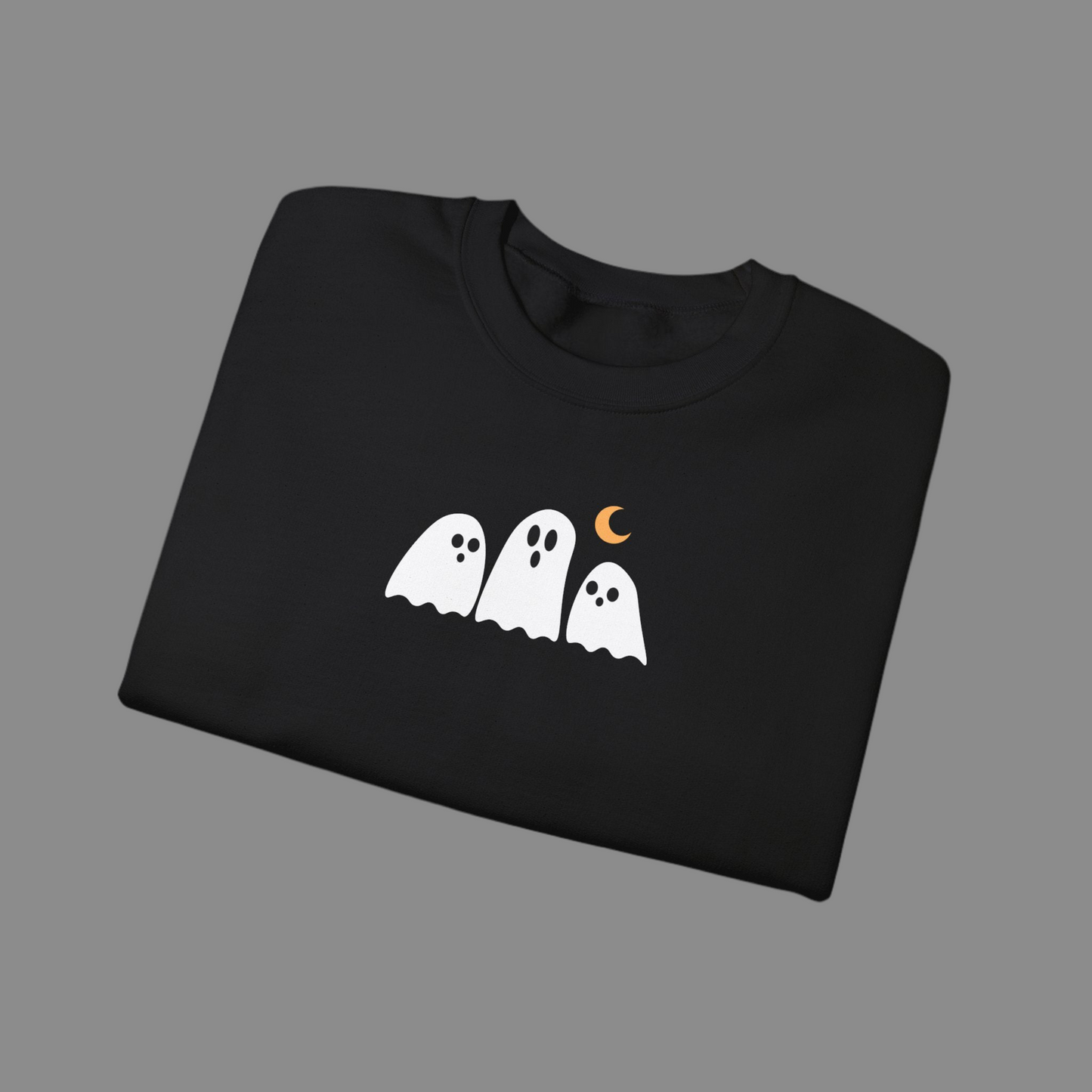 Cute Embroidered Ghost Crewneck