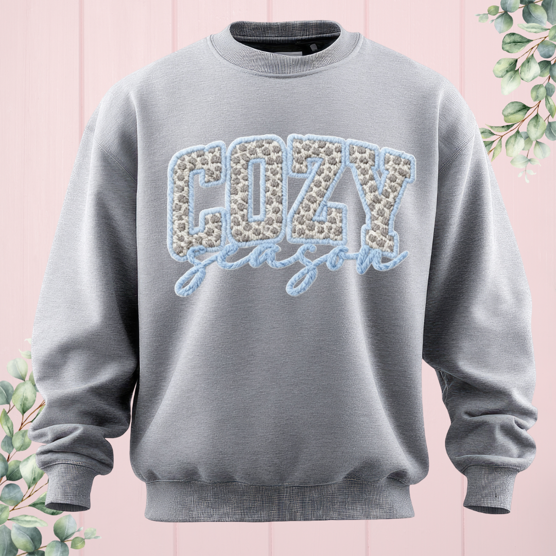 Cozy Season Faux Yarn Crewneck