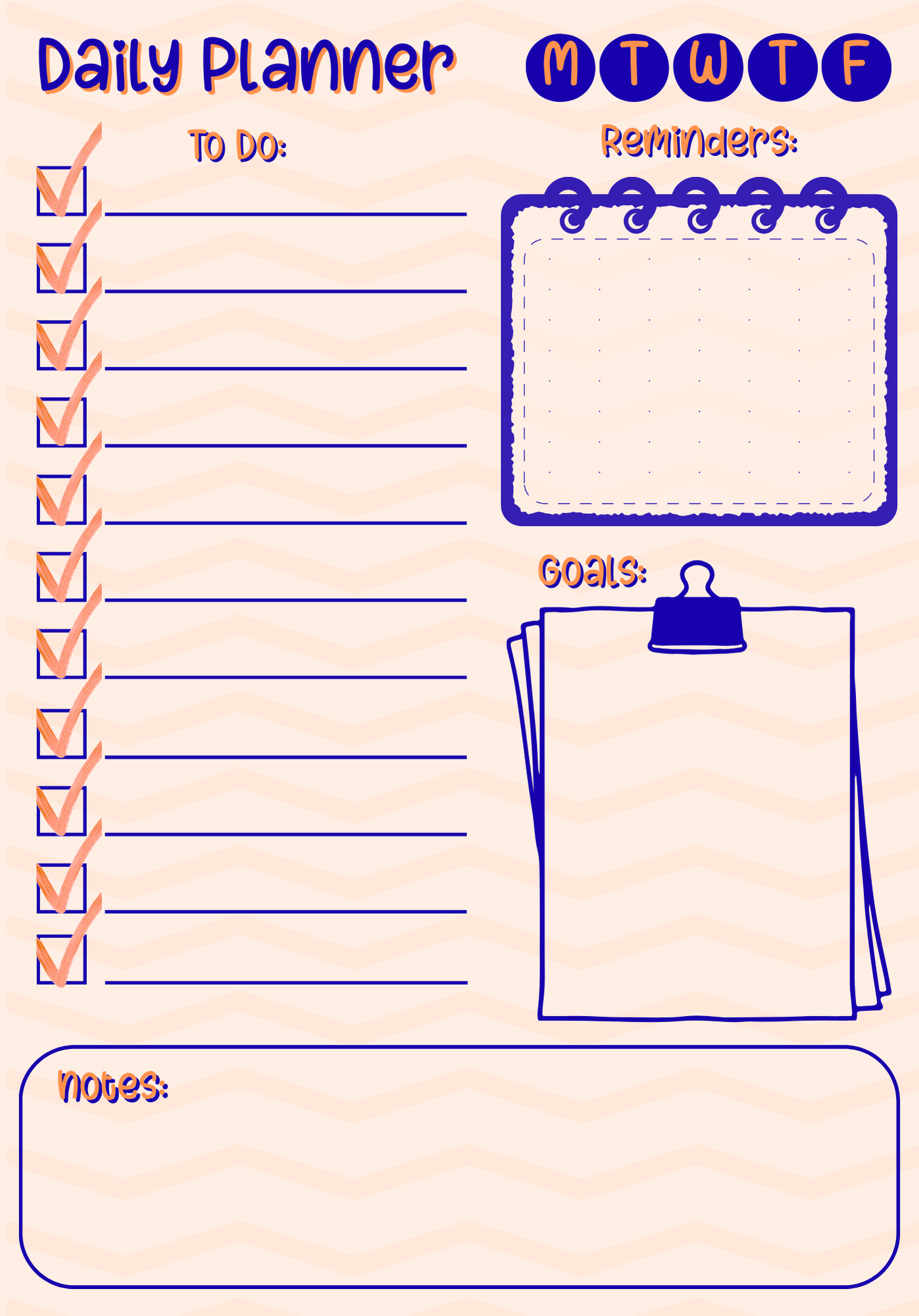 Daily Planner - To Do List