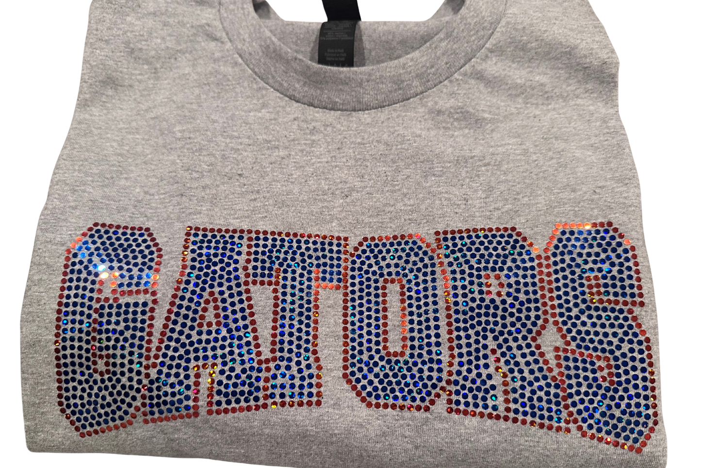 Royal Blue and Orange Gators Spangle T-Shirt