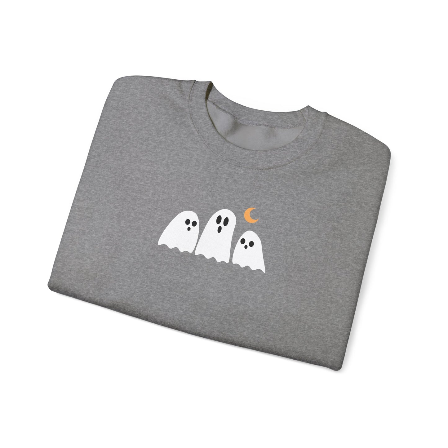 Cute Embroidered Ghost Crewneck