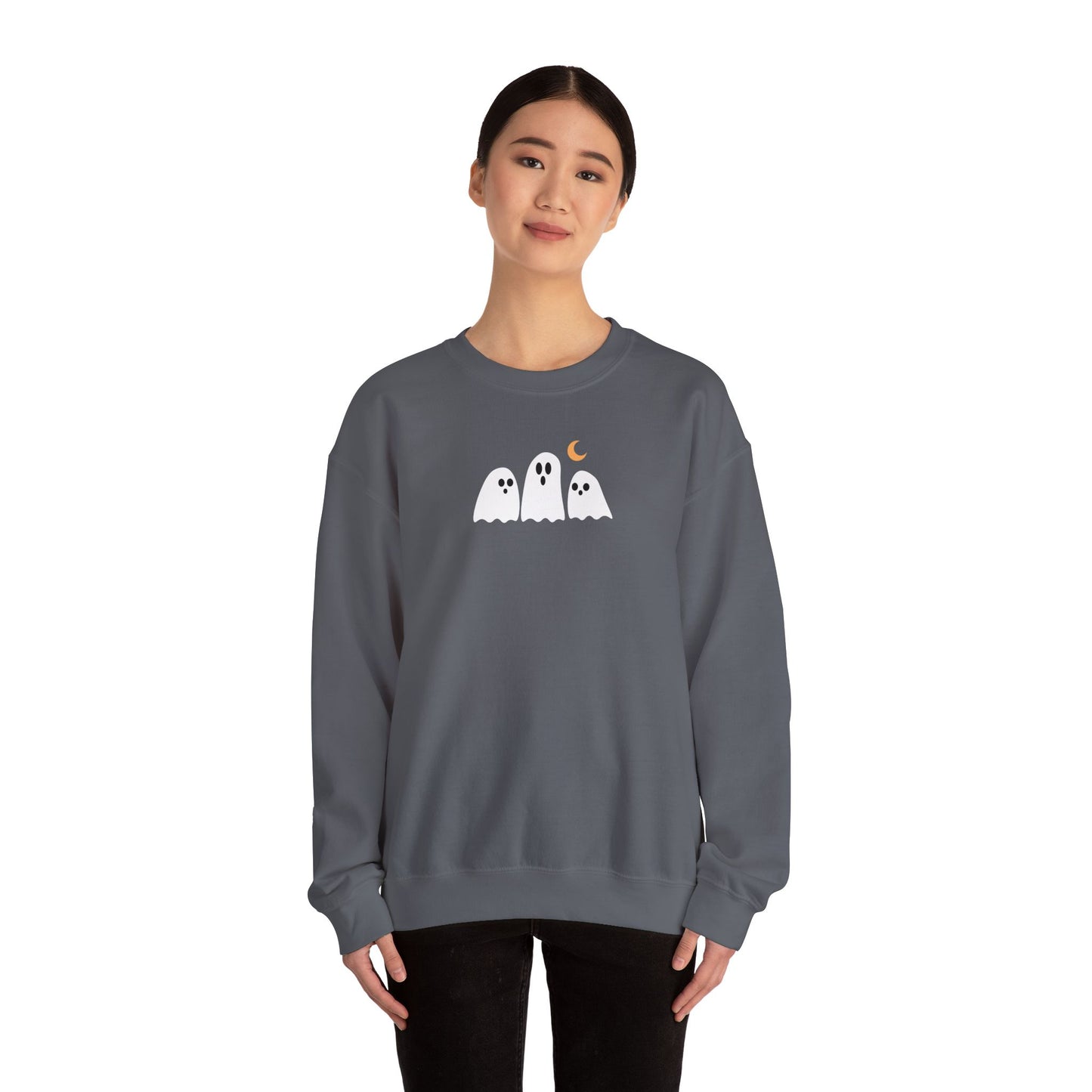 Cute Embroidered Ghost Crewneck