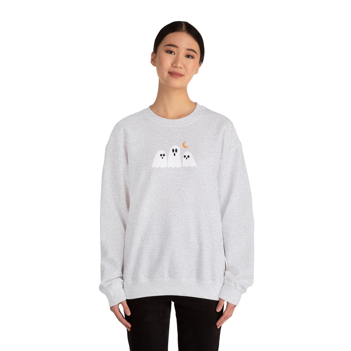 Cute Embroidered Ghost Crewneck