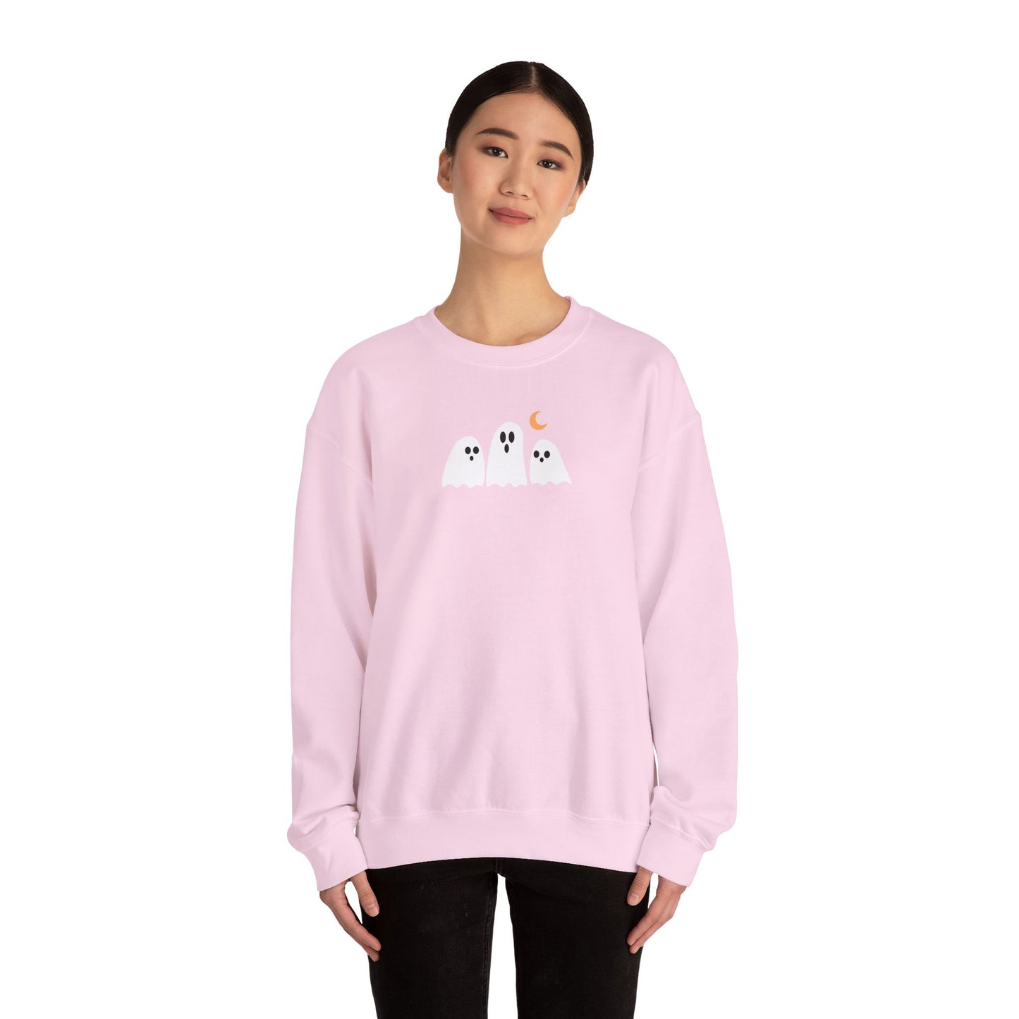 Cute Embroidered Ghost Crewneck
