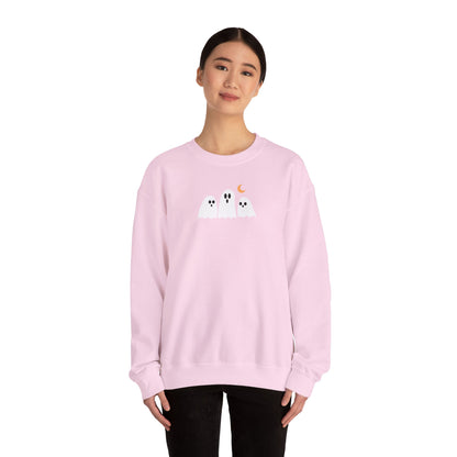 Cute Embroidered Ghost Crewneck