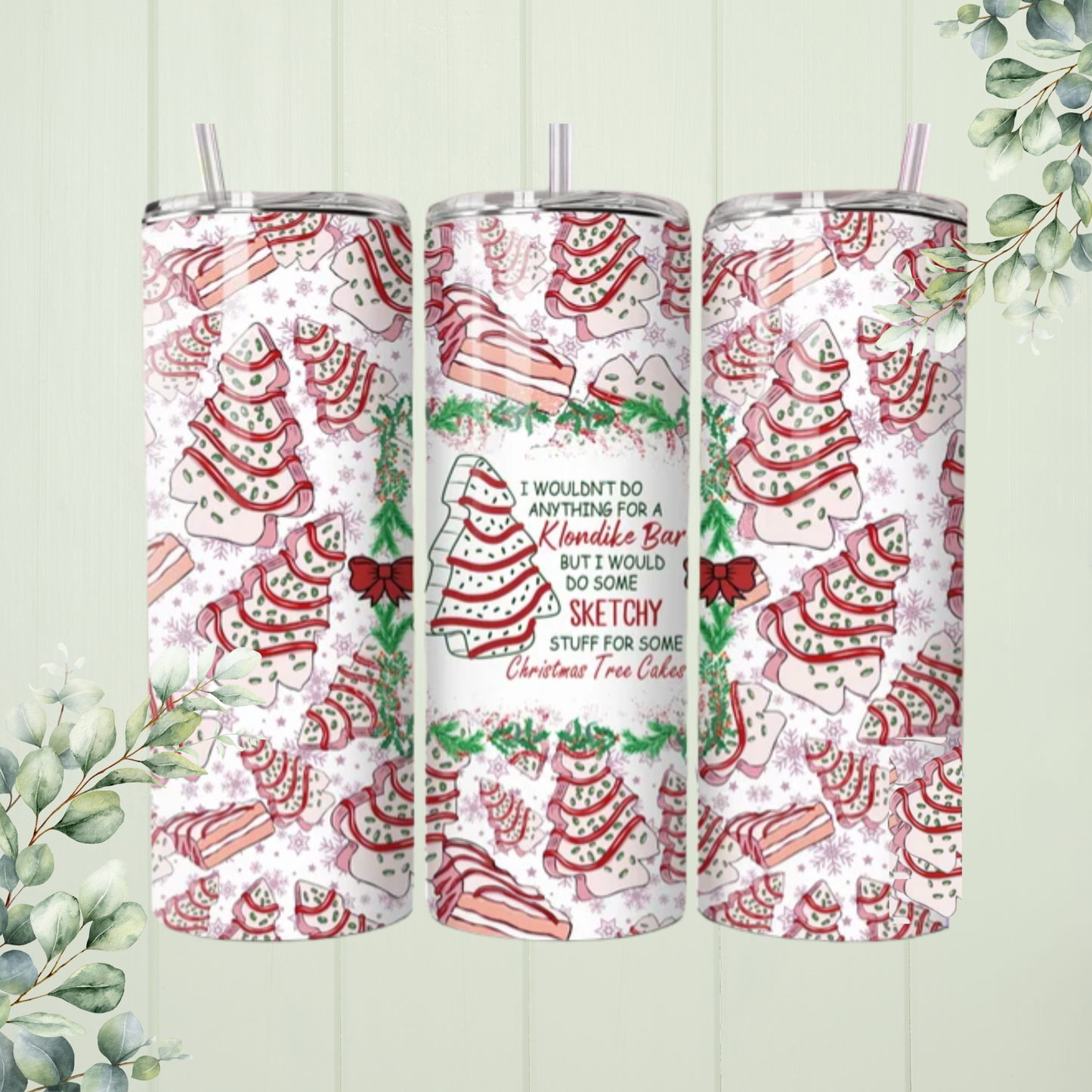 Christmas Tree Cake Tumbler