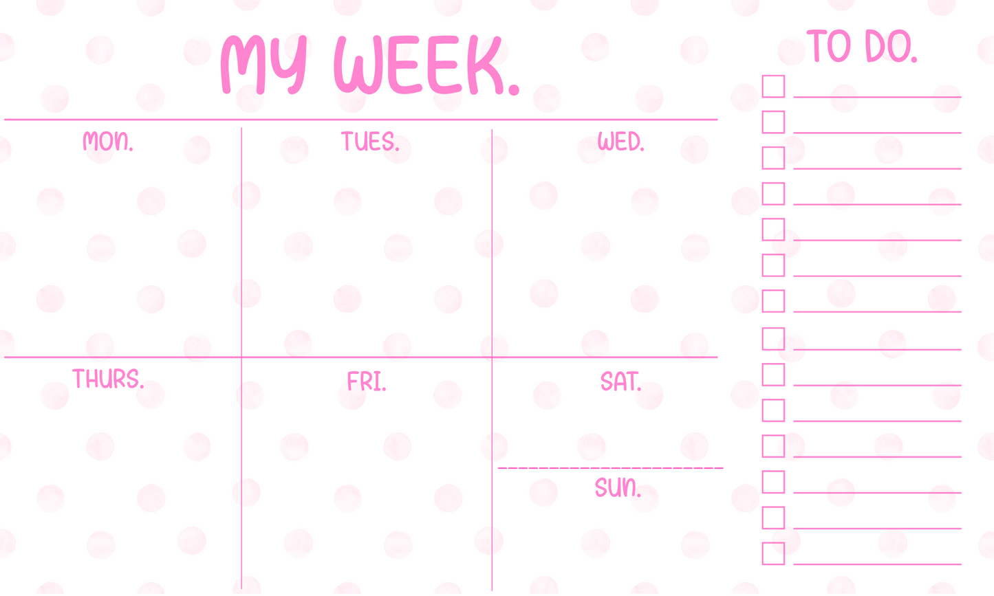 Weekly Planner