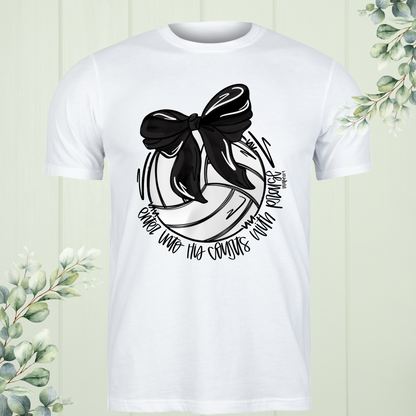 Volleyball "Enter into His Court with Praise" T-Shirt