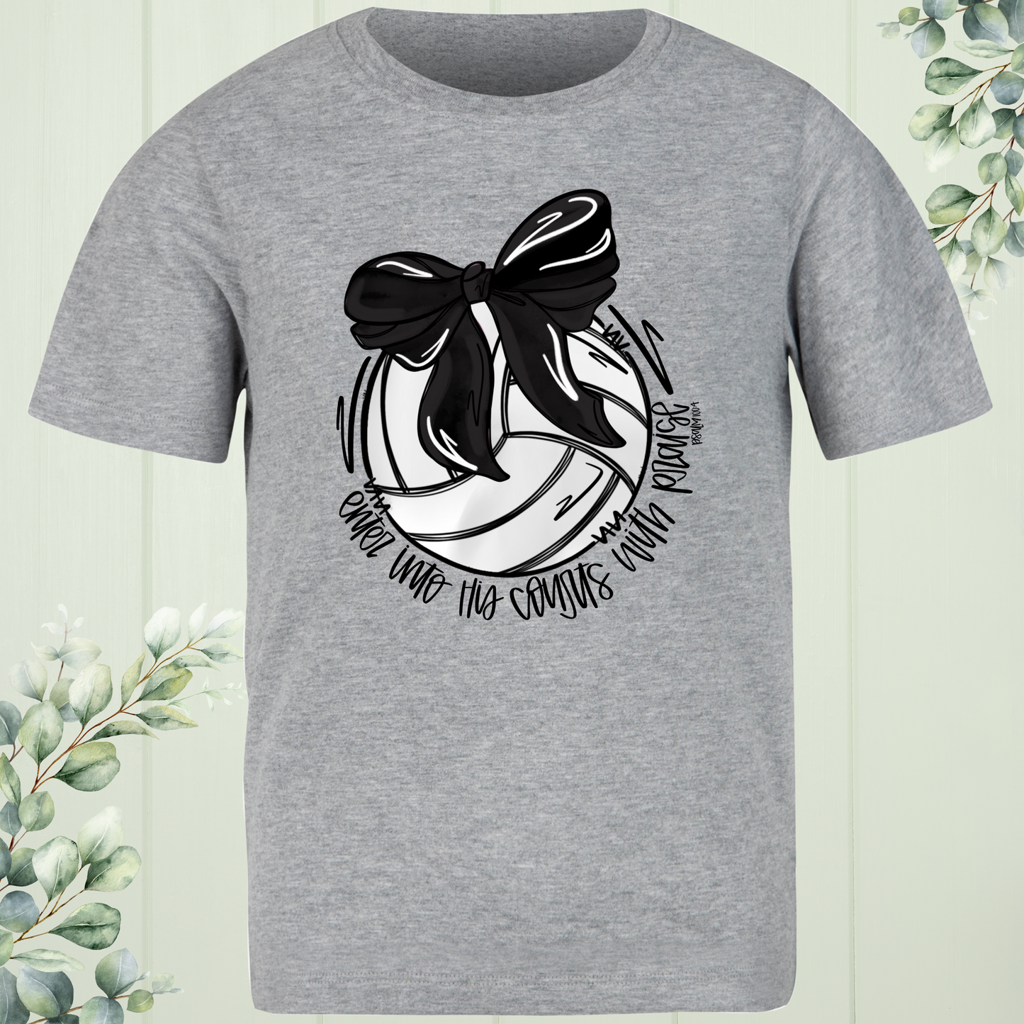 Volleyball "Enter into His Court with Praise" T-Shirt